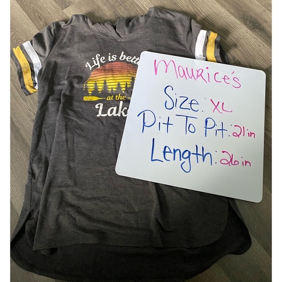 MAURICES Lake Graphic Hooded T Shirt - Picture 5 of 6